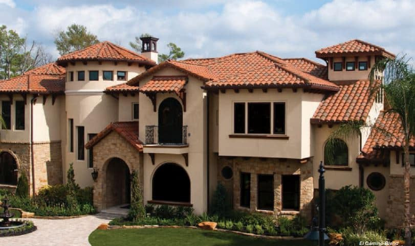 1 Piece S Tile – Red installed roof reference